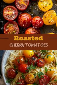 These roasted cherry tomatoes are possibly my favorite healthy side dish. They’re juicy, flavorful, and covered in a robust garlic and balsamic glaze. 