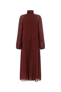 Tyrian purple crepe Favore dress