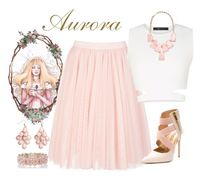 "Aurora" by violetvd ❤ liked on Polyvore featuring Disney, Ted Baker, BCBGMAXAZRIA, Kendra Scott, Oasis and H&M