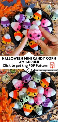 Unleash your crochet creativity this Halloween with our Whimsical Halloween Candy Corn Amigurumi PDF Pattern. Dive into the world of amigurumi crafting as you stitch adorable candy corn plushies. Our easy-to-follow instructions and vivid visuals make this pattern suitable for crafters of all skill levels. Add a touch of sweetness to your spooky season—download the pattern now!