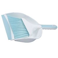 short broom and dustpan set, broom dustpan, small broom and dustpan, hand held broom and dustpan set, mini dustpan and brush set, mini broom, dust pan, broom set, multi-function whisk broom, portable dustpan set Size: 35X21CM.  Color: Blue.