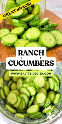 A great way to use up those summer cucumbers, this 5 minute cucumber recipe is a great way to snack without the guilt.