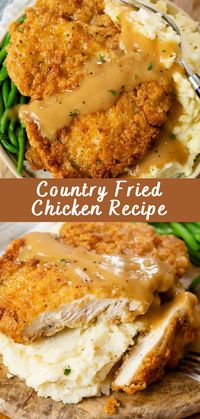 Country Fried Chicken Recipe: A Mouthwatering Delight If you’re craving a comforting and flavorful dish that’s both satisfying and easy to make, look no further than the classic Country Fried Chicken. This Southern favorite is known for its crispy and golden exterior, juicy and tender meat inside, and a perfect blend of flavors that will […] The post Country Fried Chicken Recipe appeared first on Cheff Recipes.