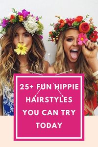 Fun hippie hairstyles you can try today and feel the free spirit of the upcoming summer and festival season.