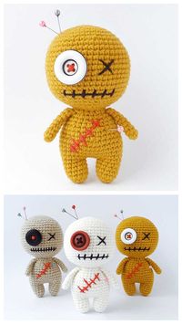 Crochet Cute Zombie Amigurumi Free Pattern