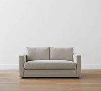 Carmel Square Slim Arm Upholstered Sofa | Pottery Barn