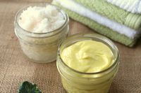 heel-balm-Are you dealing with dry cracked heels again? Give this DIY natural foot scrub and heel balm recipe a try - it will soothe your dry cracked heels this winter!