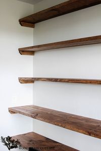 DIY Dining Room Open Shelving by The Wood Grain Cottage