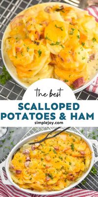 Scalloped Potatoes and Ham is the creamiest, most comforting way to use left over ham. You will want to make extra just so you can make this delicious casserole.