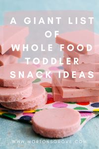 A Giant List of Toddler Snack Ideas — Morton's Grove