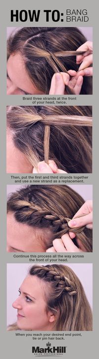 This Tuck and Cover French Braid is the perfect way to keep hair out of your face during the hot summer!