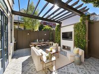 Gray pergola