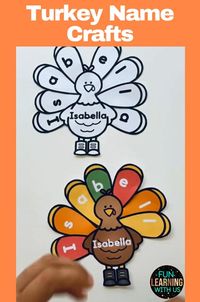 This turkey craft for preschool, pre-k & kindergarten kids would be perfect for the thanksgiving month. They would make a great bulletin board too. They can be editable. So, you can be customizable and are perfect for November month crafts.