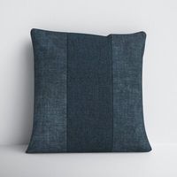 This square throw pillow cover is offered in an array of size and color options, so it's a great choice for all sorts of different spaces and places. It's made from 100% cotton and has a multi-textured pattern with a single stripe down the center that contrasts the two exterior panels. This pillow cover doesn't come with an insert, but that just means you get to customize how plush or firm it is. When the cover needs to be spot cleaned, it's easy to remove from the insert of your choice with the