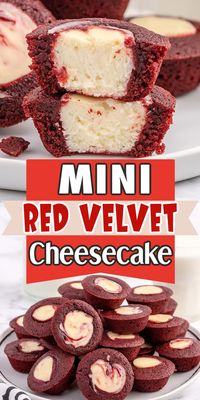 Mini Red Velvet Cheesecakes