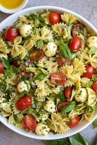 This Italian bow tie pasta salad recipe is perfect for any summer BBQ. Full of color and flavor, this recipe is quick, easy, and healthy.