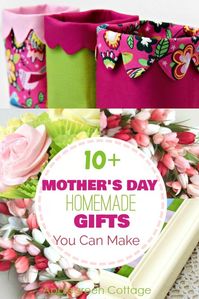 Mothers Day homemade gifts you can make this year. These mother's day gifts are for adults, but are still easy to make, sew or diy. Check out these tutorials and make your own, thoughtful and unique gift for mom this year. #mothersday