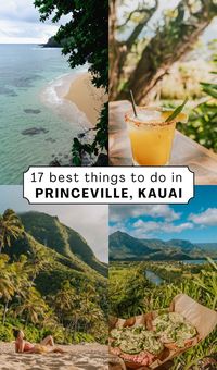 The best things to do in Princeville Hawaii include hiking down the cliffs to hidden beaches, seeing Queen's Bath, exploring Hanalei Town, hiking the Napali Coast, and more! Click for the full Kauai travel guide.