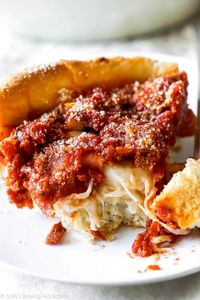 Chicago-Style Deep Dish Pizza - Sally's Baking Addiction