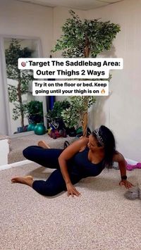 Josie Liz - Easy Home Workouts on Instagram: "You can change your body. I believe in what you can accomplish. 🙌🏾 . . #saddlebags #outerthighworkout #legtoning #fatloss #weightloss #homeworkout #loseweight #looseweight"