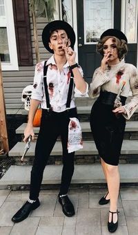 Bonnie and Clyde Inspired Costumes | Looking for iconic couples costume Halloween ideas for 2020? Find the best couples Halloween costume ideas, perfect for matching with your boyfriend. Find hot couples costume ideas, cool Disney characters costumes and the best DIY, funny, and scary couples Halloween costume inspiration. #CouplesCostumeHalloween #couplescostume #halloweencouples #halloween