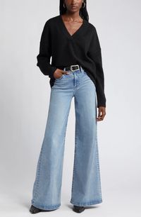 Treasure & Bond Oversize V-Neck Sweater | Nordstrom