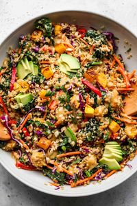 Thai Butternut Quinoa Salad - Dishing Out Health