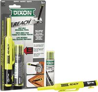 Amazon.com: Dixon Industrial REACH- Deep Hole Mechanical Pencil with Lead Refills included, Yellow (14301) : Office Products