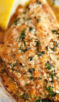 Broiled Catfish with Thyme, Garlic and Lemon