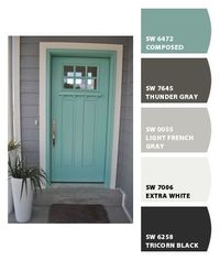 I think this would be a fantastic color for a backdoor that heads into an English type cottage garden