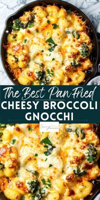 Discover an easy family dinner idea with this baked gnocchi with broccoli. It's a cheesy, comforting dish ready in 30 minutes. Use shelf-stable, store-bought gnocchi for a hassle-free one-pot dinner.