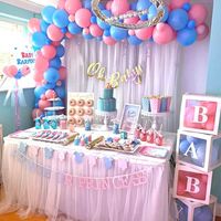 Love how one of our customers displayed our favours on there party table.  Customer bought our gender reveal sweet cones and baby bottle favours