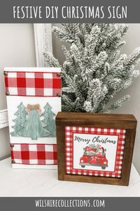 Come learn how to make this festive DIY Christmas sign for your home and add it to your decor for instant cuteness!