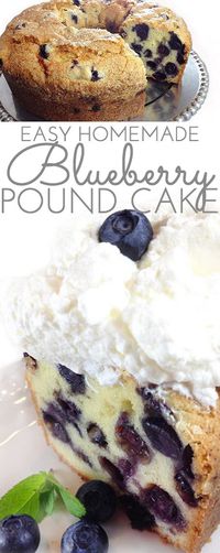 Blueberry Pound Cake - Through Her Looking Glass