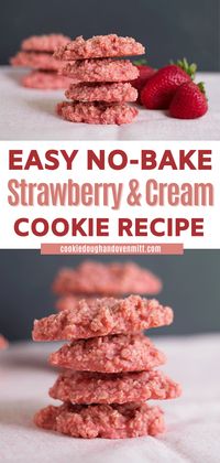 While these delectable no-bake strawberries and cream cookies can be prepared quickly, it's important to allow them sufficient time to set. Although it requires patience, the end result is well worth the wait, as these cookies have become one of my all-time favorite recipes. You need to try them!