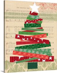 Cut Paper Christmas Tree Wall Art, Canvas Prints, Framed Prints, Wall Peels | Great Big Canvas