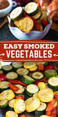 Looking for simple side dish recipe? Try this best smoked vegetable recipe! Balsamic and seasonings makes this veggie side dish more flavorful. This is perfect for your family gatherings. Add this to your list of easy smoked recipes