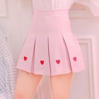 Material: Cotton Color classification: white, red, pink Size: S,M,L S, skirt 37cm waist 60cm M, skirt length 38cm waist circumference 64cm L, skirt length 39cm waist circumference 68cm Tips: 1cm = 0.3937inch About color&size difference: According to the light and different computer monitor, the color may be slightly different as pictures. Besides, please allow 1-3cm measurement differ due to manual making. Your understanding and support are highly appreciated. If you are not sure your size, plea