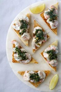 Traditional Toast Skagen (Swedish Shrimp Toasts)