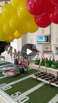 Yolande Kelly on Instagram: "Correction: 8-0, undefeated baby! Our boys deserve nothing but the best. 🏈🎉🐢❤️

#Football #footballparty #momlife #momblogger #partydecorations #youthfootball #homecoming"