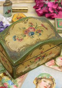 Vintage Home Shop - Pretty 1930s Venetian Hand Painted Box: www.vintage-home.co.uk