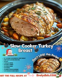 Slow Cooker Turkey Breast Recipe: -