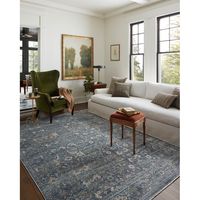 Jean Stoffer x Loloi Bradbury Ocean / Gold Area Rug