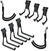 Garage Slatwall Hooks Heavy Duty Slatwall Accessories Multi Size Garage Storage Utility Hooks Bike Ladder Hooks, 8 Pack, Black - - Amazon.com