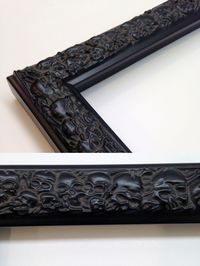 Skull Picture Frame, Black, 3x5, 4x6, 5x7, 8x10, 11x14 Choose Size, Black Skull Frame, Black Skull Pile by WholesaleFrame on Etsy https://www.etsy.com/listing/208192165/skull-picture-frame-black-3x5-4x6-5x7