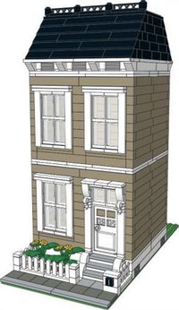 LEGO MOC MOC-1243 White Picket Fences - building instructions and parts list.