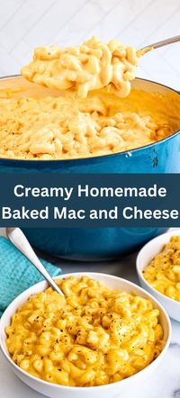 The BEST Homemade Baked Mac and Cheese - Yummy and fully