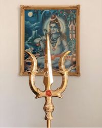 triśūla is the trident (weapon) used by śiva dēva