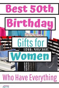 Do you have a friend turning 50? These 50th birthday gifts for women are perfect for friends, moms, and partners #gifts, #50thbirthday, #giftsforfriends