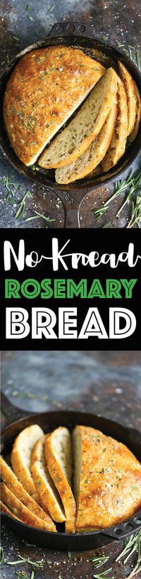 No Knead Rosemary Bread Recipe - Damn Delicious